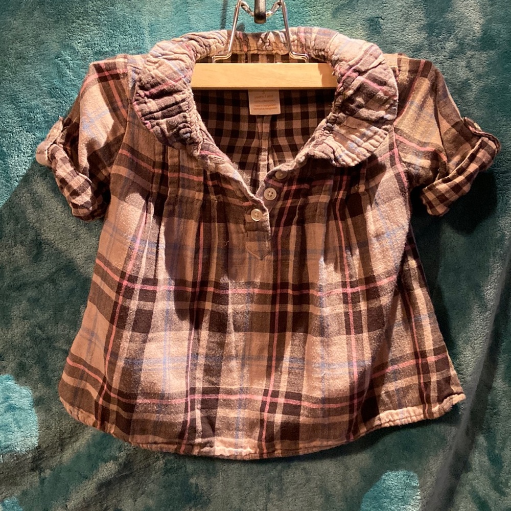 BUNDLE DISCOUNTS! Sz 3 Joe Fresh Plaid Tunic shirt Girls